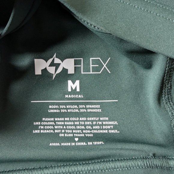 POPFLEX Dark Green Sports Bra - Picture 3 of 5